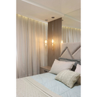 Lustre Pendente Pingente Gota Vidro Âmbar Moderno Delicado Lu