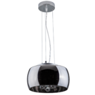 Lustre Pendente Plafon Bacia Cristal Moderno 28cm Sala Quarto