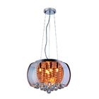 Lustre Pendente Plafon Em Vidro E Cristal Attractive 40cm Mod