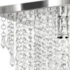 Lustre Pendente Plafon Império Cristal Crilik Pl7203 Cromado