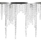 Lustre Pendente Plafon Império Cristal Crilik Pl7203 Cromado