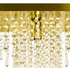 Lustre Pendente Plafon Império Cristal Crilik Pl7203 Dourado