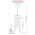 Lustre Pendente Plafon Redondo Cristal Crilik Ls7301 Cromado