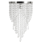 Lustre Pendente Plafon Redondo Cristal Crilik Pl7302 Cromado