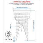 Lustre Pendente Plafon Redondo Cristal Crilik Pl7302 Cromado