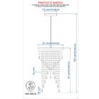 Lustre Pendente Plafon Redondo Cristalcrilikls7302 Rose Gold