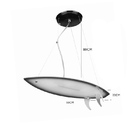 Lustre Pendente Prancha De Surf 551/4 Azul