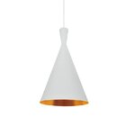 Lustre Pendente Premier Al401 Gold Branco E27 Bivolt