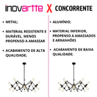 Lustre Pendente Preto Aranha Spider Loft Para 12 Lâmpadas Ret