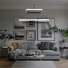 Lustre Pendente Quadrado 2 Arcos Preto