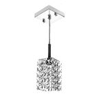 Lustre Pendente Quadrado Clearwall De Cristal Legitimo Com L