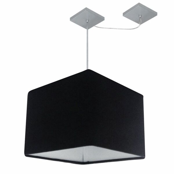 Lustre Pendente Quadrado Com Desvio De Centro Vivare Md-4268