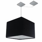 Lustre Pendente Quadrado Com Desvio De Centro Vivare Md-4268