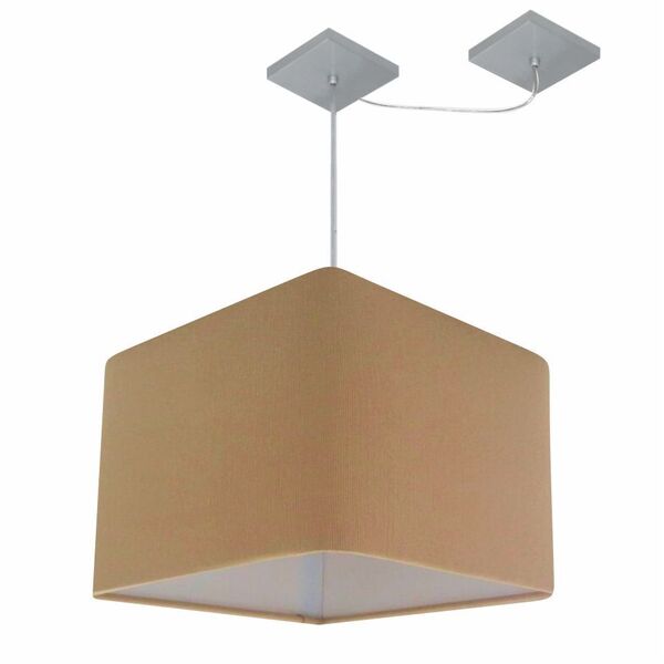 Lustre Pendente Quadrado Com Desvio De Centro Vivare Md-4269