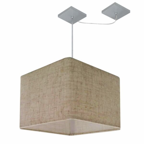 Lustre Pendente Quadrado Com Desvio De Centro Vivare Md-4269