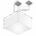 Lustre Pendente Quadrado Com Desvio De Centro Vivare Md-4270