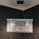 Lustre Pendente Quadrado Cristal Legítimo Ac105