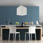 Lustre Pendente Quadrado Md-4223 Cúpula Em Tecido 15/13x13cm