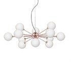 Lustre Pendente Quality Atomy 1269 G9 Bivolt Cobre / Branco