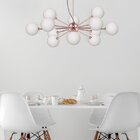 Lustre Pendente Quality Atomy 1269 G9 Bivolt Cobre / Branco