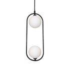 Lustre Pendente Quality Cadre 1334 G9 Bivolt Preto / Branco