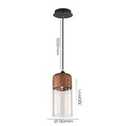 Lustre Pendente Quality Classic 617 Marrom E27 Bivolt