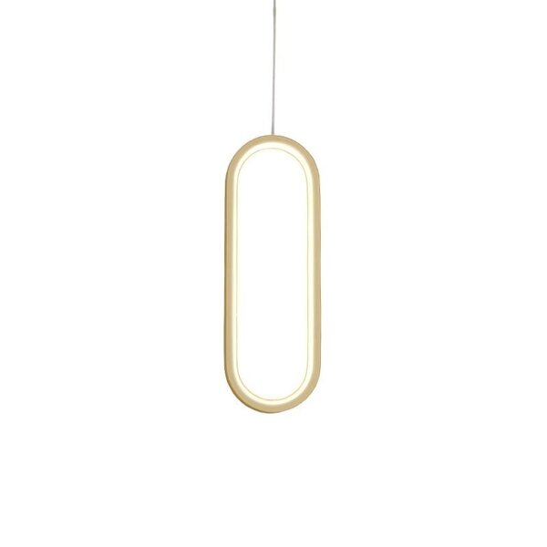 Lustre Pendente Quality Hoop 1321 Led Bivolt Dourado