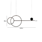 Lustre Pendente Quality Mallen 1627 Led Bivolt Preto