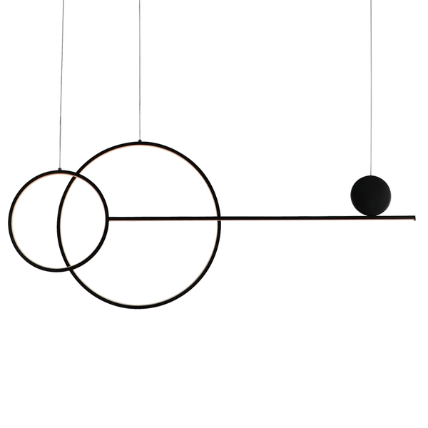 Lustre Pendente Quality Mallen 1627 Led Bivolt Preto