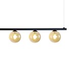 Lustre Pendente Quality Orbit 1528 G9 Bivolt Preto / Champagne