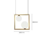 Lustre Pendente Quality Orbit 1533 G9 Bivolt Dourado