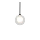 Lustre Pendente Quality Orbit 1534 G9 Bivolt Preto / Transpar