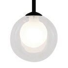 Lustre Pendente Quality Orbit 1534 G9 Bivolt Preto / Transpar