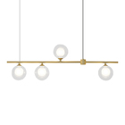 Lustre Pendente Quality Orbit 1539 G9 Bivolt Dourado / Transp