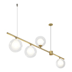 Lustre Pendente Quality Orbit 1539 G9 Bivolt Dourado / Transp