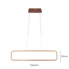 Lustre Pendente Quality Recto 1320 Led Bivolt Cobre