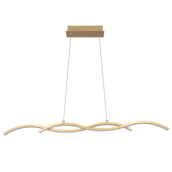 Lustre Pendente Quality Twine 1339 Com Led Bivolt Dourado