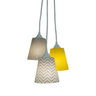 Lustre Pendente Quarto De Bebê Chevron Bivolt