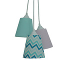 Lustre Pendente Quarto Sala Consultório Cor Rosa E Verde Bivo