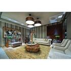 Lustre Pendente Redondo Cilíndrico 70cm Em Madeira Bivolt