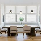 Lustre Pendente Redondo Cromado Metálico Meia Lua Bivolt