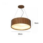 Lustre Pendente Redondo Madeira Imbuia Bivolt