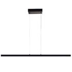 Lustre Pendente Retangular Linear Com Led Integrado Slim 100c