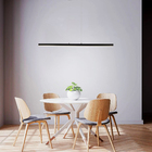 Lustre Pendente Retangular Linear Com Led Integrado Slim 100c