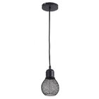 Lustre Pendente Retrô D11170 Preto E27 Bivolt
