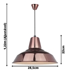 Lustre Pendente Retro Industrial Cobre Loft Vintage Teto