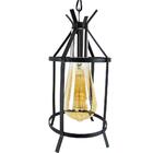 Lustre Pendente Rustico Coutry Texas 1001/3 Pt/cromado