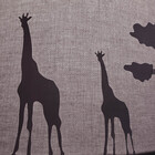 Lustre Pendente Safari Savana Cúpula Tecido 30x15cm  Cinza