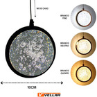 Lustre Pendente Saturno Cristal Redondo Bivolt Led Moderno Do