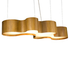 Lustre Pendente Semi Cilíndrico De Madeira Freijó